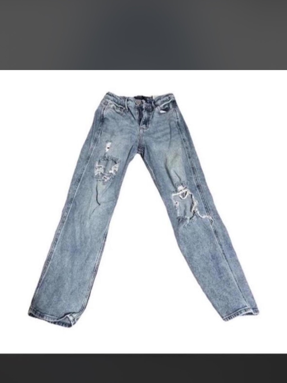 Hollister Light Blue Distressed Boyfriend Jeans